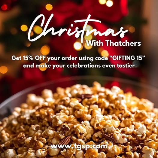 Jingle All the Way to Savings: 15% Off TGSP's Festive Popcorn!