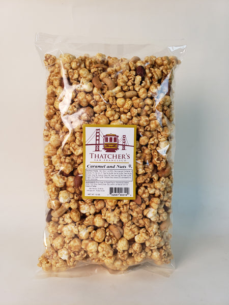 Caramel Popcorn With Cashews & Almonds in Large Bags