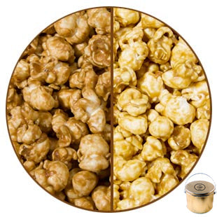 2 Gallon Golden Popcorn Tin With 2 Candy Flavors