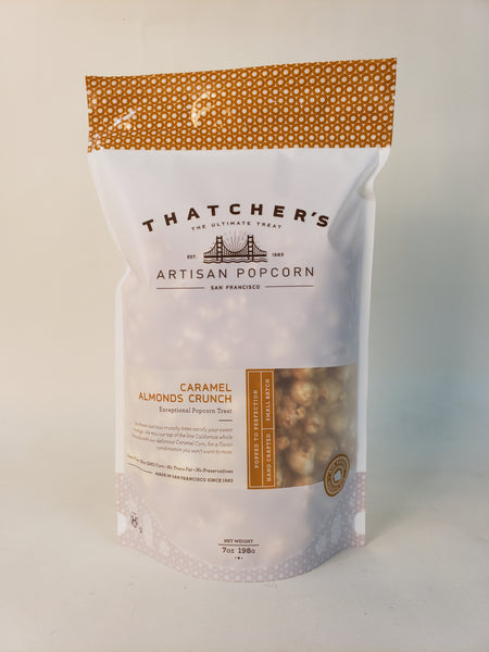7OZ Almond Crunch Caramel Popcorn Pouch