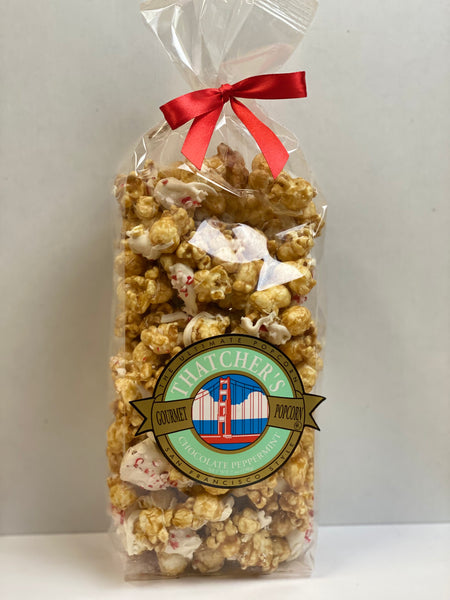 White Chocolate Peppermint Gourmet Popcorn 8 oz